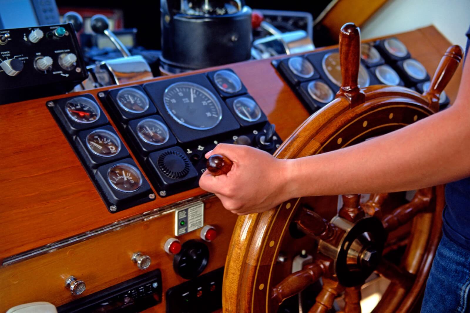 A ships main control panel